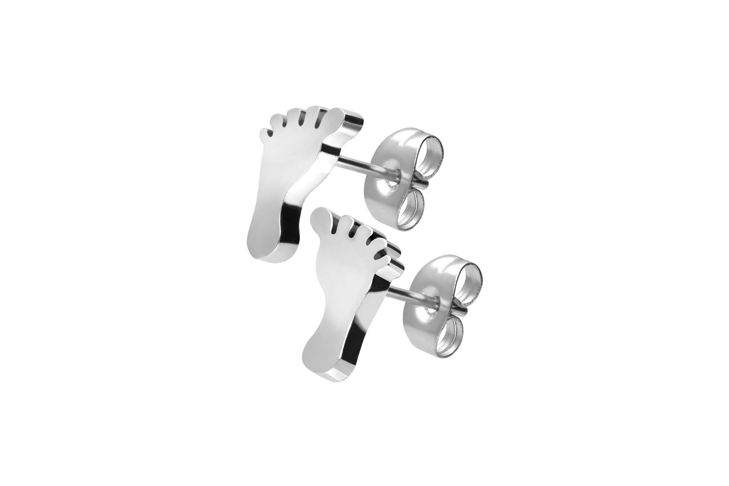 Chirurgenstahl Ohrstecker FUSS ++SALE++ von Piercingline